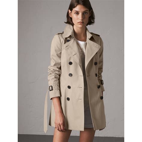 Burberry short trench coat women